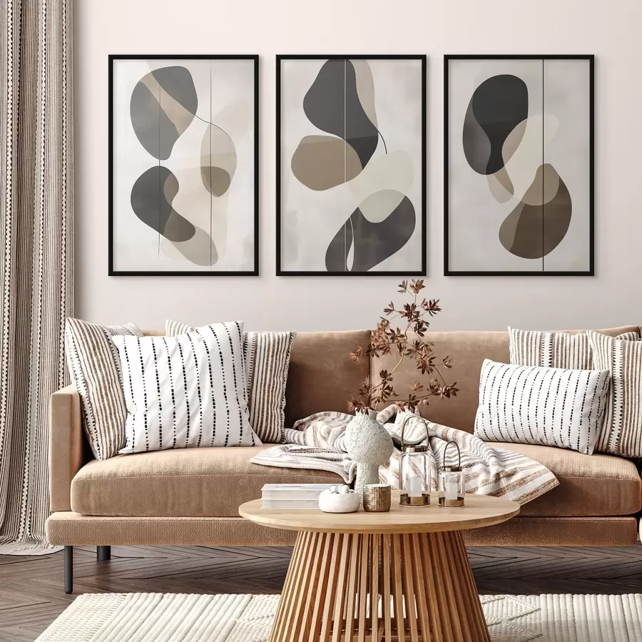 Картина Плаваючі абстрактні форми d00777