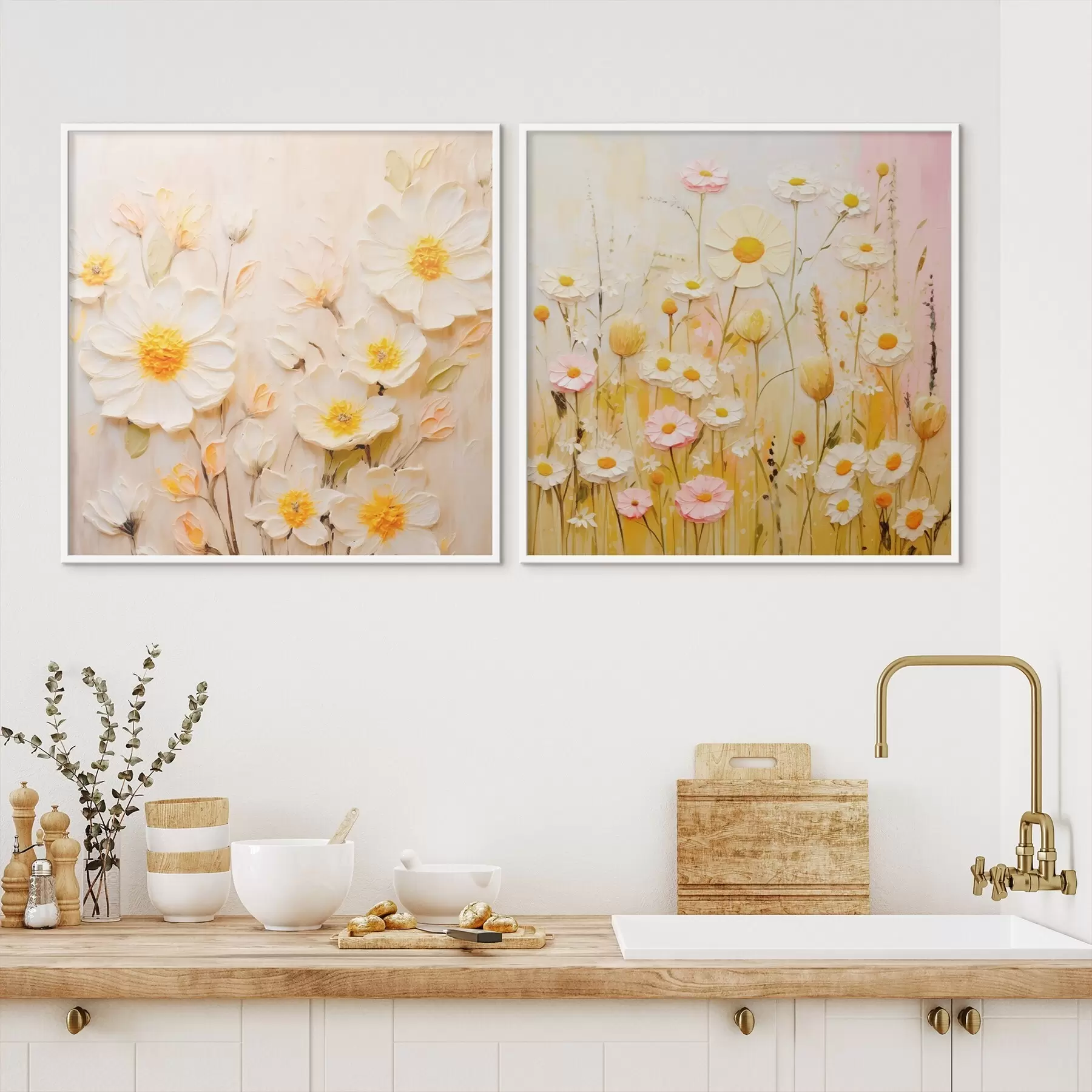 Картина Квітковий луг у стилі олійного живопису d00711