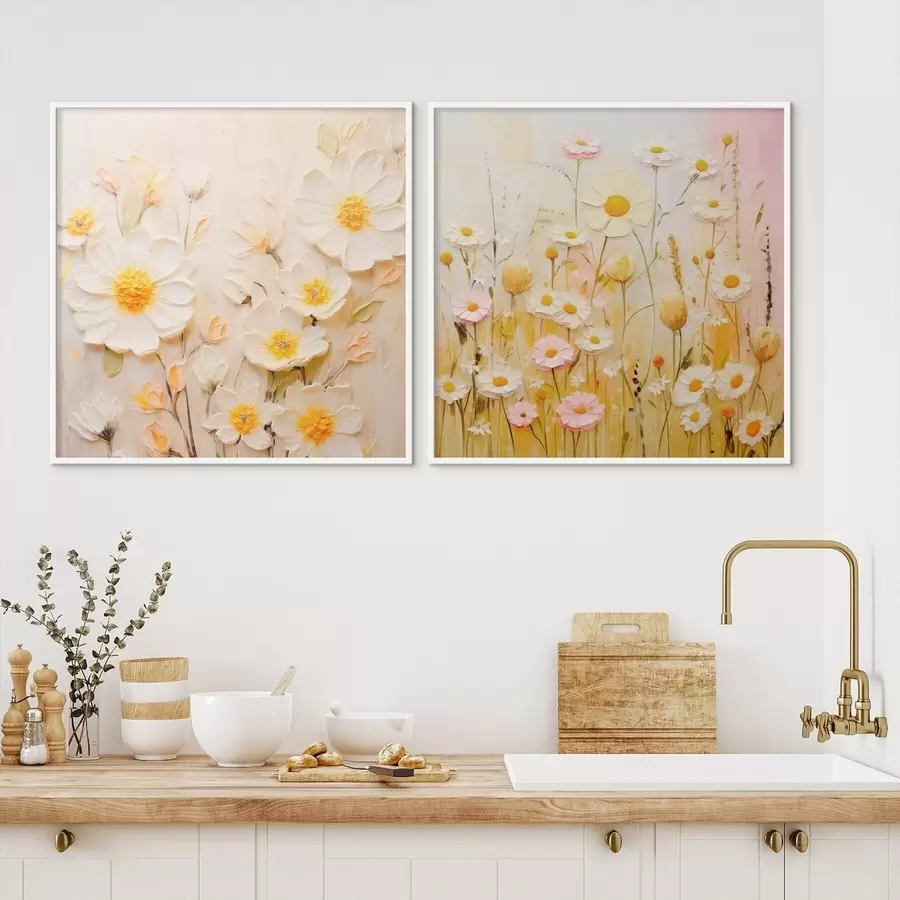 Картина Квітковий луг у стилі олійного живопису d00711