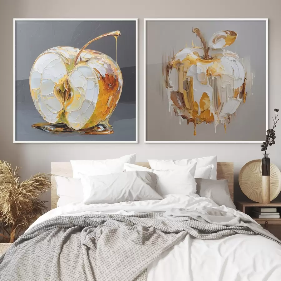 Картина Абстракція з яблуком у сучасній інтерпретації d00746