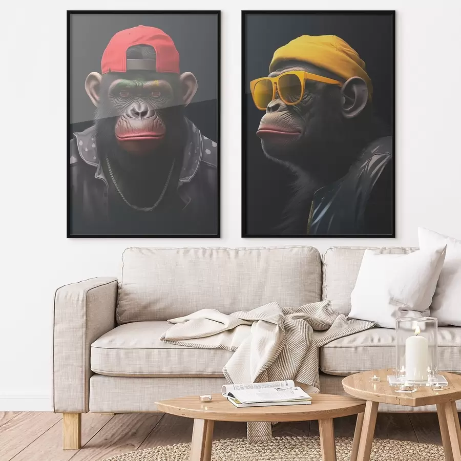 Картина Гармонія, три обличчя, яскраві кольори d00452