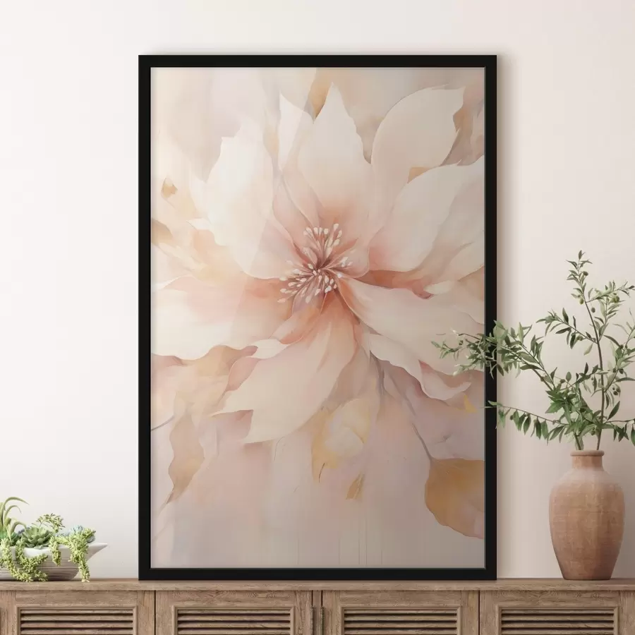 Картина Велика абстрактна квітка f47444