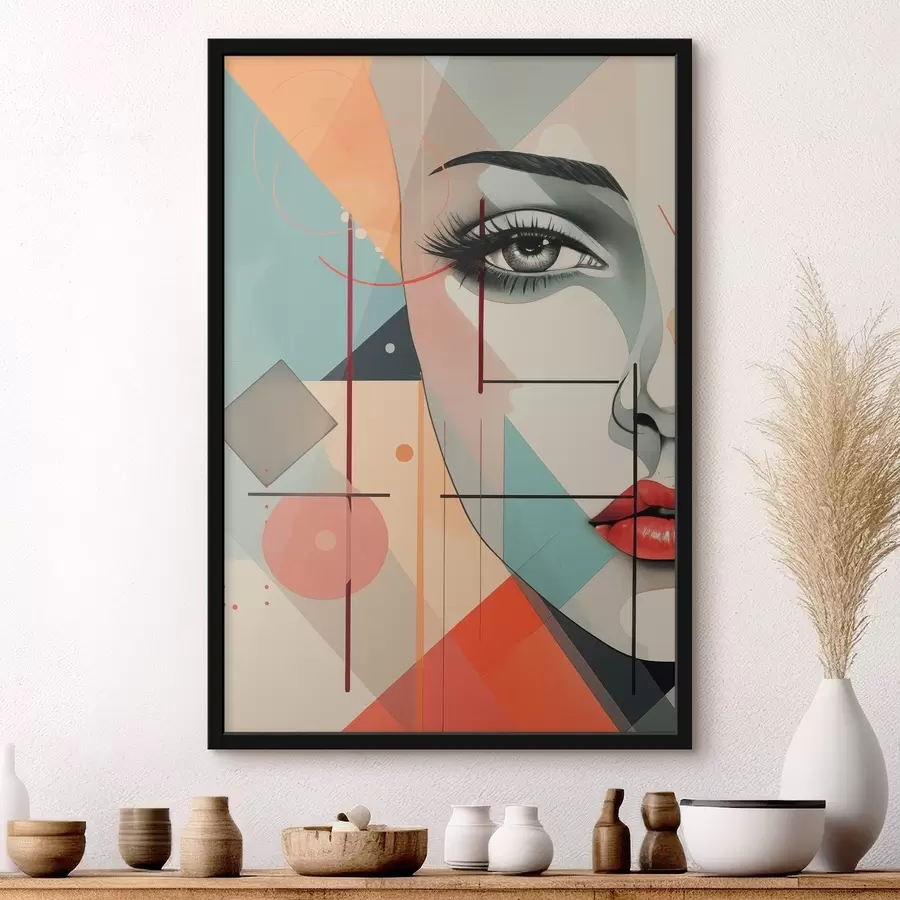 Картина Люди, обличчя, геометрія f47447