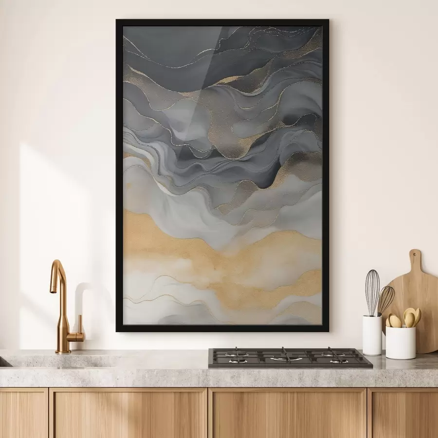 Картина Рідини, розводи фарби f47452