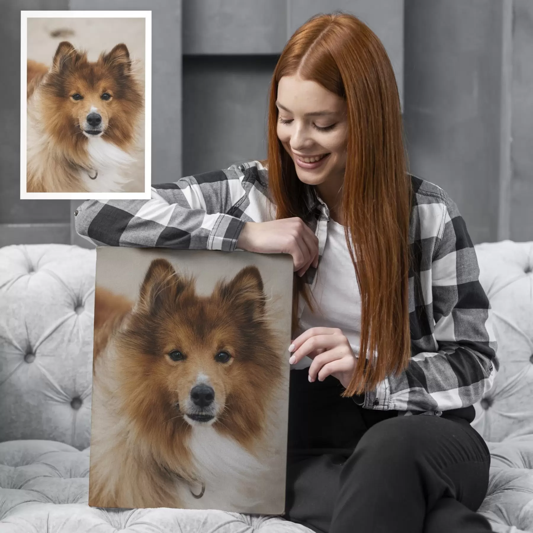 Картина Ваша собака, виготовлена на замовлення за вашою фотографією s47157