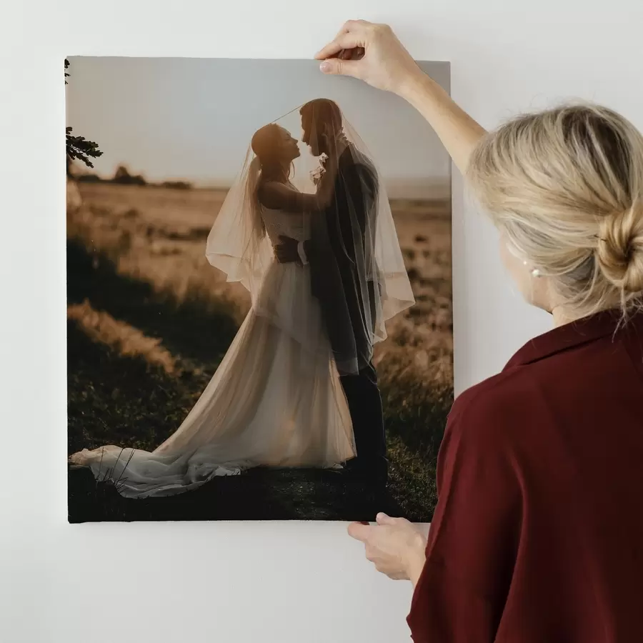 Картина Весільна фотографія на полотні s47161