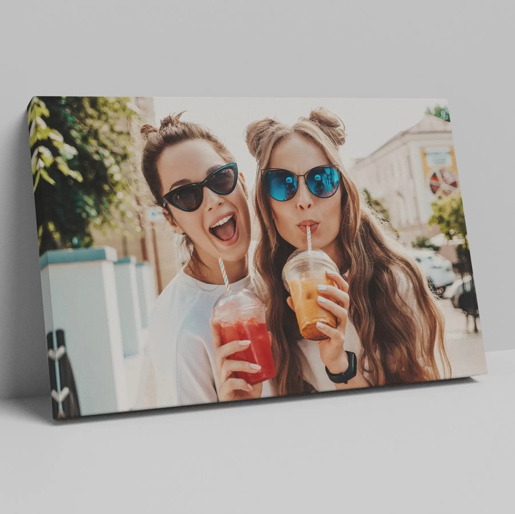 Картина Подарунок для друга з фотографією на полотні s47166