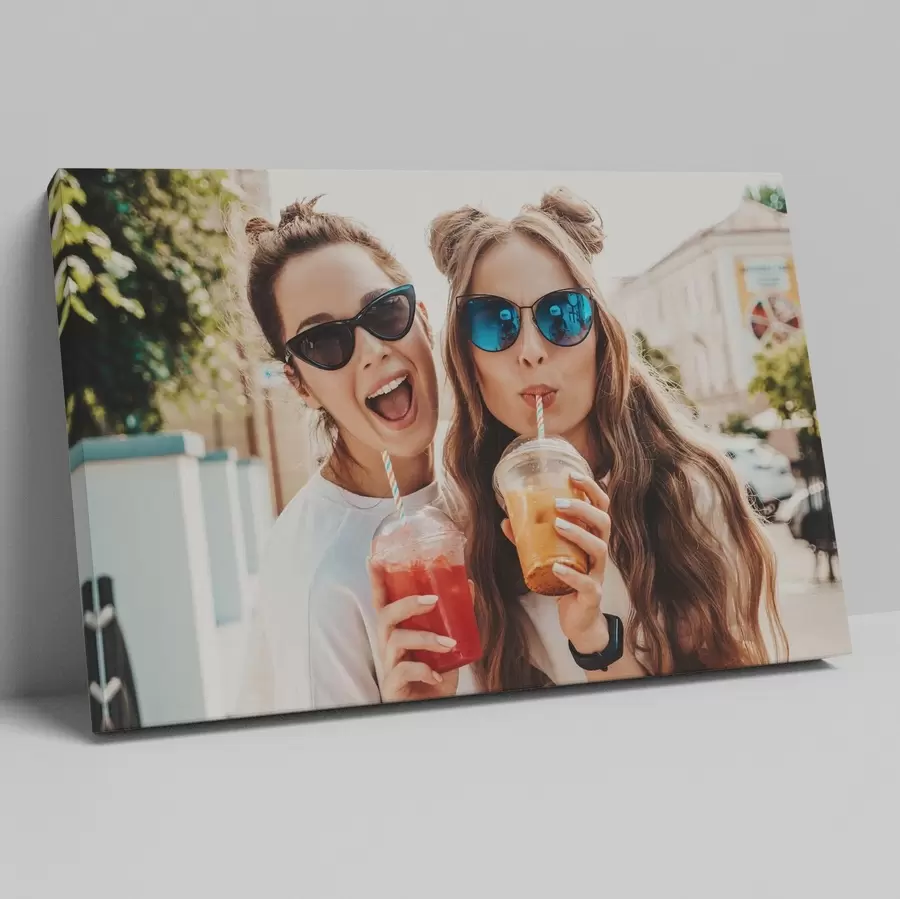 Картина Подарунок для друга з фотографією на полотні s47166