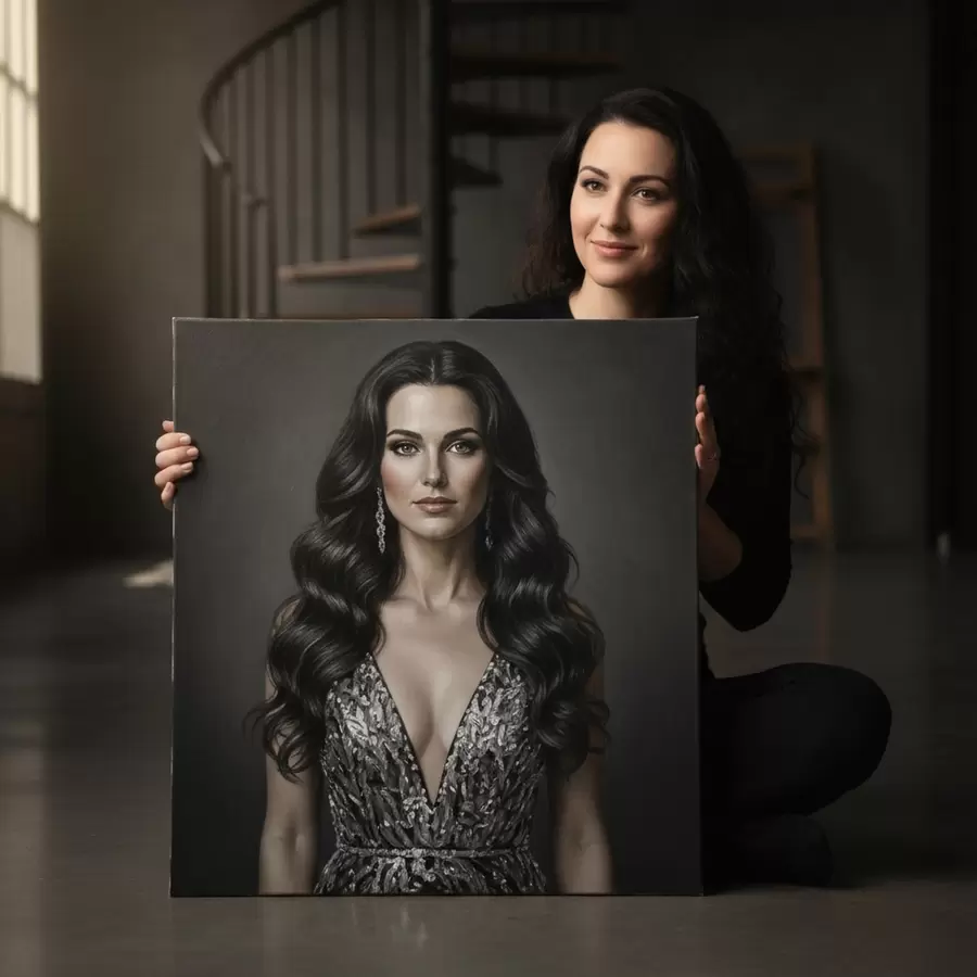 Картина Подарунок для дівчини на основі її фотографії s47192