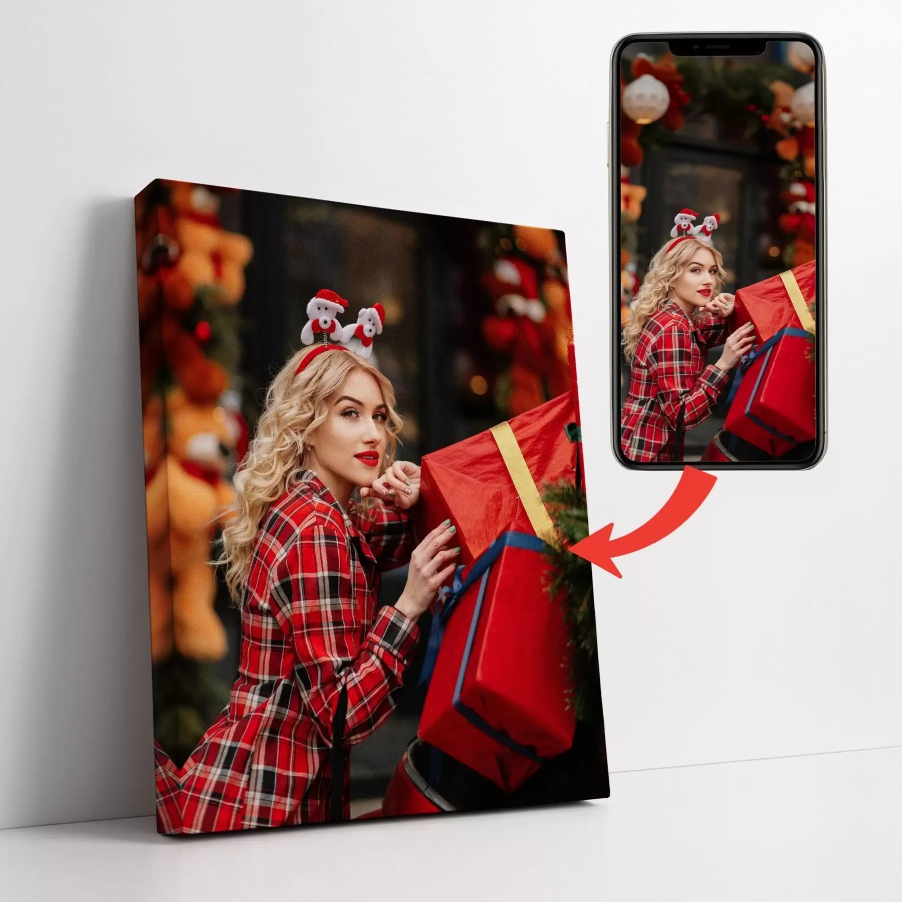 Картина Святкова картинка на основі фотографії для дівчинки s47196