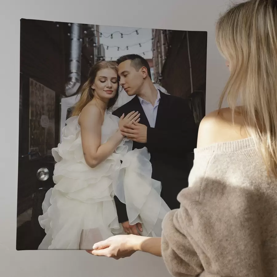 Картина Весільна фотографія на полотні s47209