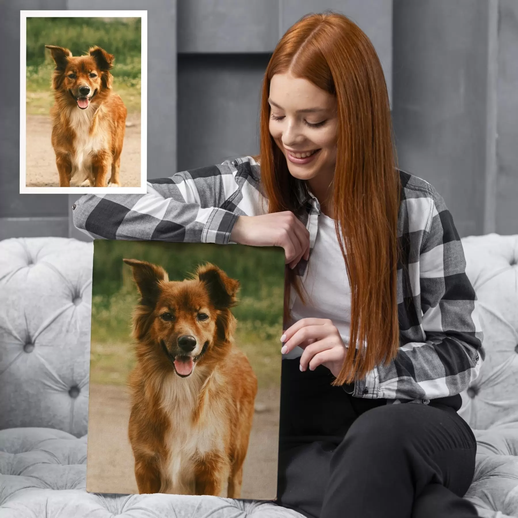 Картина Ваша собака, виготовлена на замовлення за вашою фотографією s47214