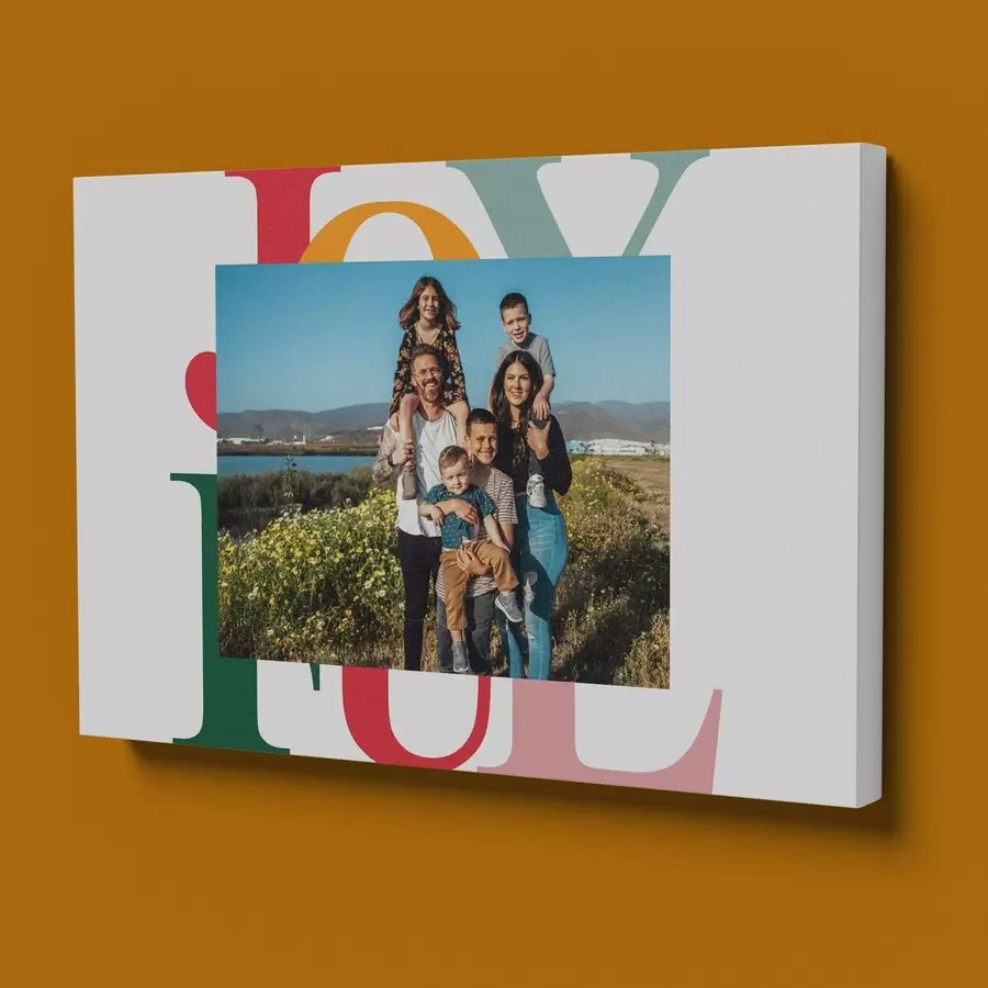 Картина Фотоколаж із сімейним портретом на полотні s47233