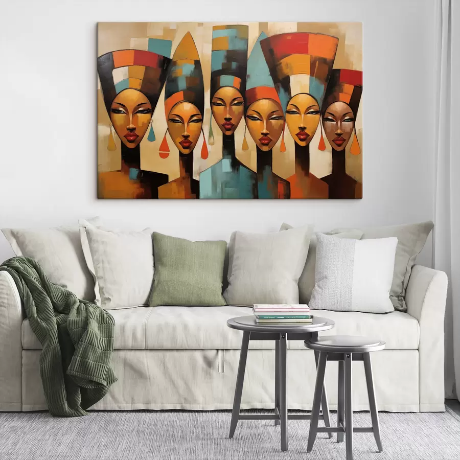 Картина Портрет жінок в африканському стилі s47387