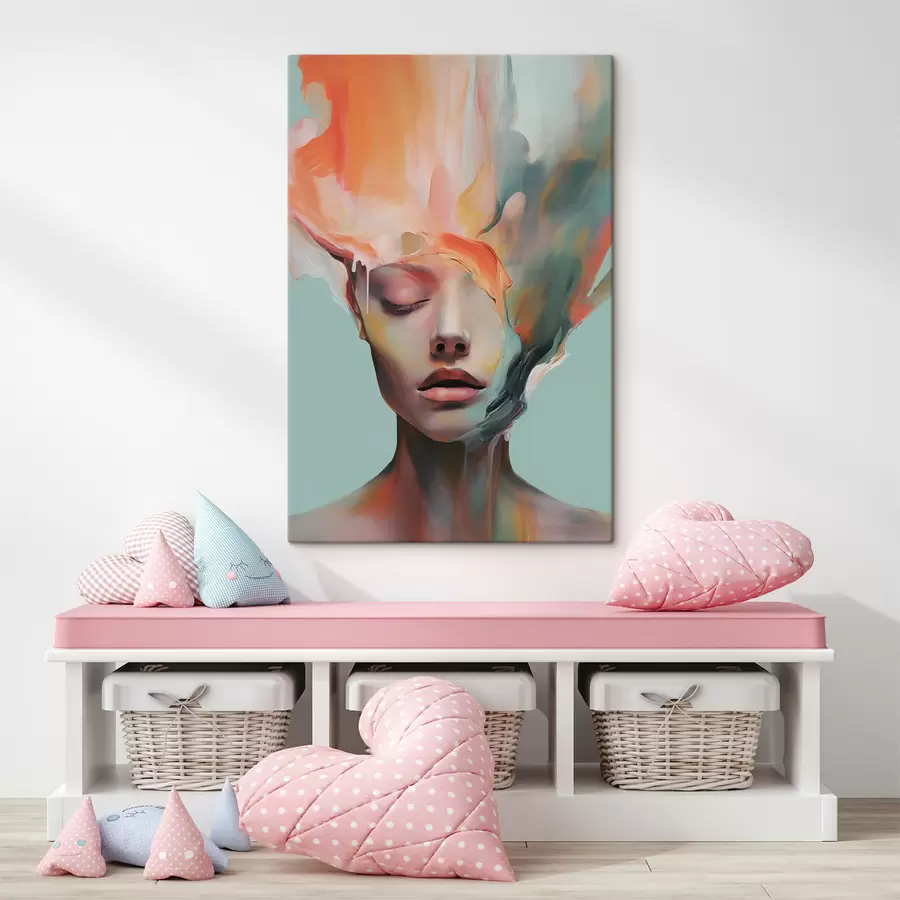 Картина Абстрактний портрет дівчини s47389