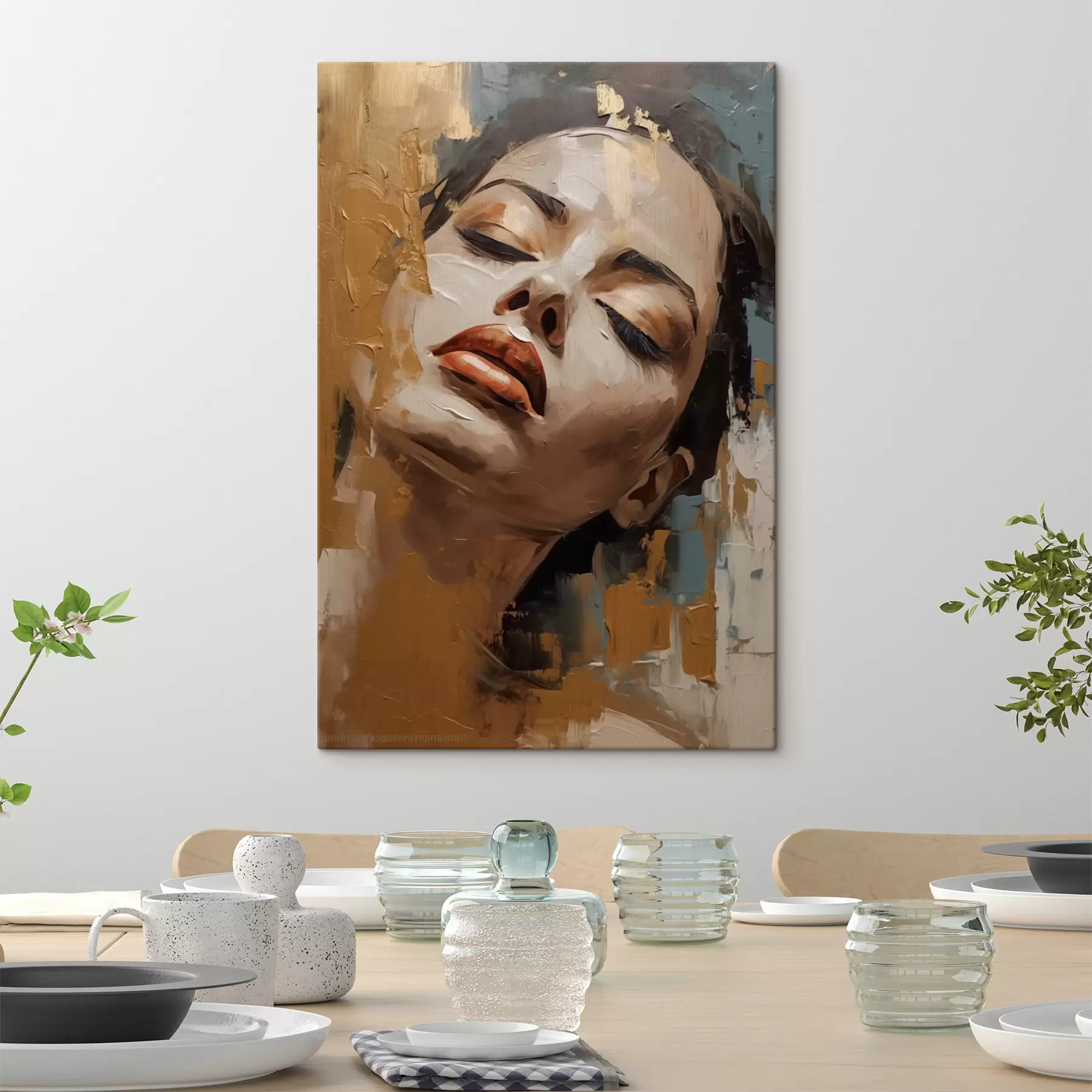 Картина Абстрактний портрет дівчини s47392