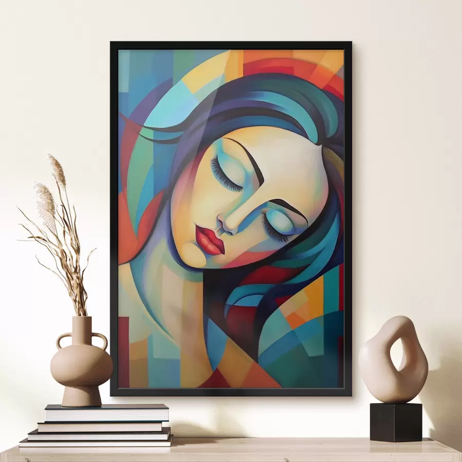 Картина Абстрактний портрет дівчини f47362