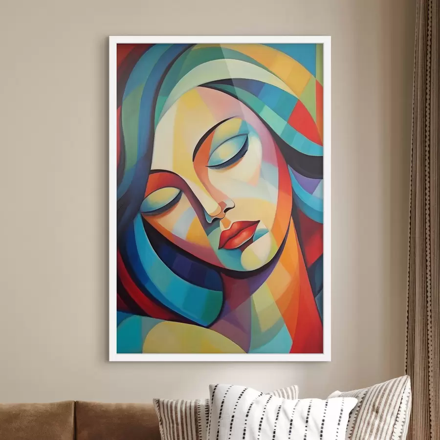 Картина Абстрактний портрет дівчини f47363