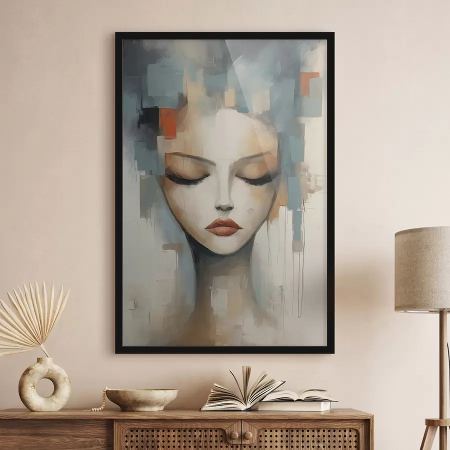 Картина Абстрактний портрет дівчини f47364