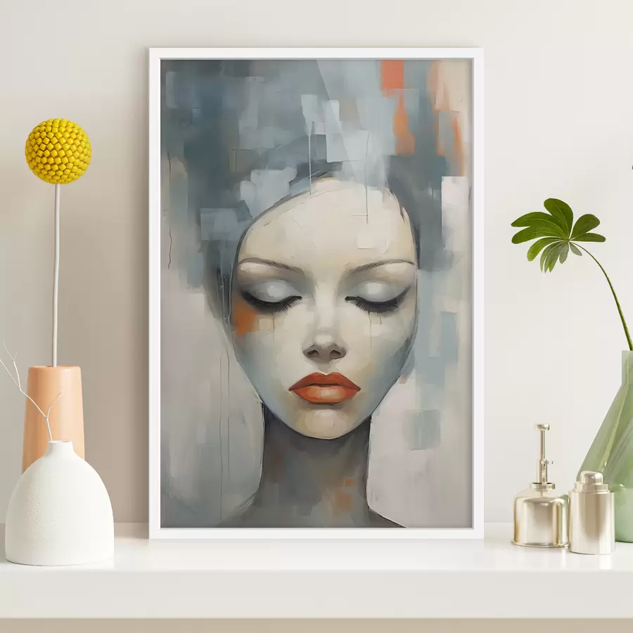 Картина Абстрактний портрет дівчини f47365