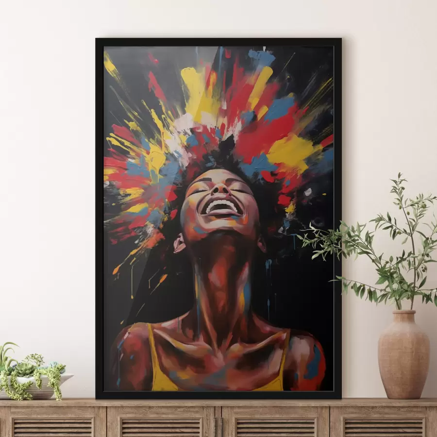 Картина Барвистий вибух фарби f47368