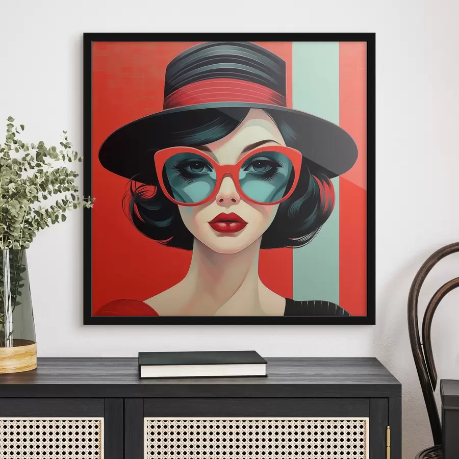 Картина Дівчина в стилі поп-арт f47384