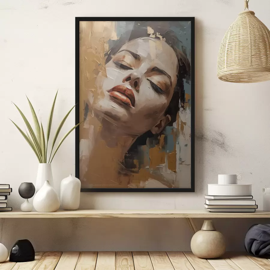 Картина Абстрактний портрет дівчини f47392