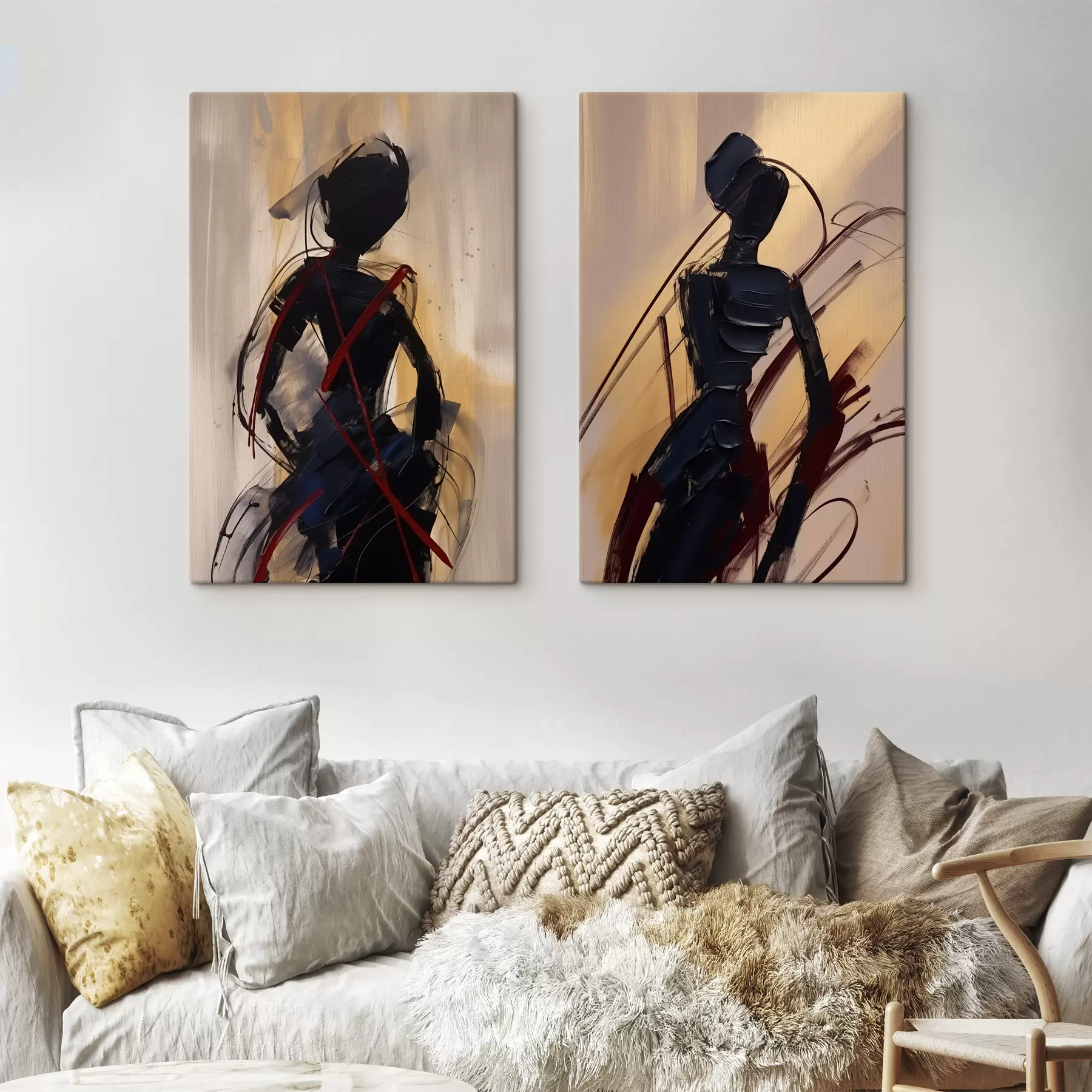 Картина Абстрактні силуети m01194