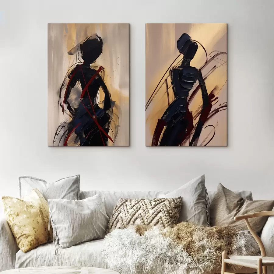 Картина Абстрактні силуети m01194