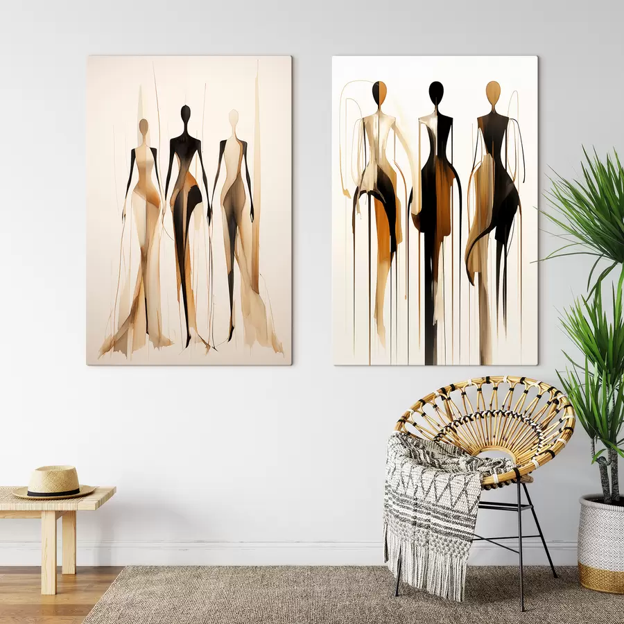 Картина Абстрактні силуети m01214