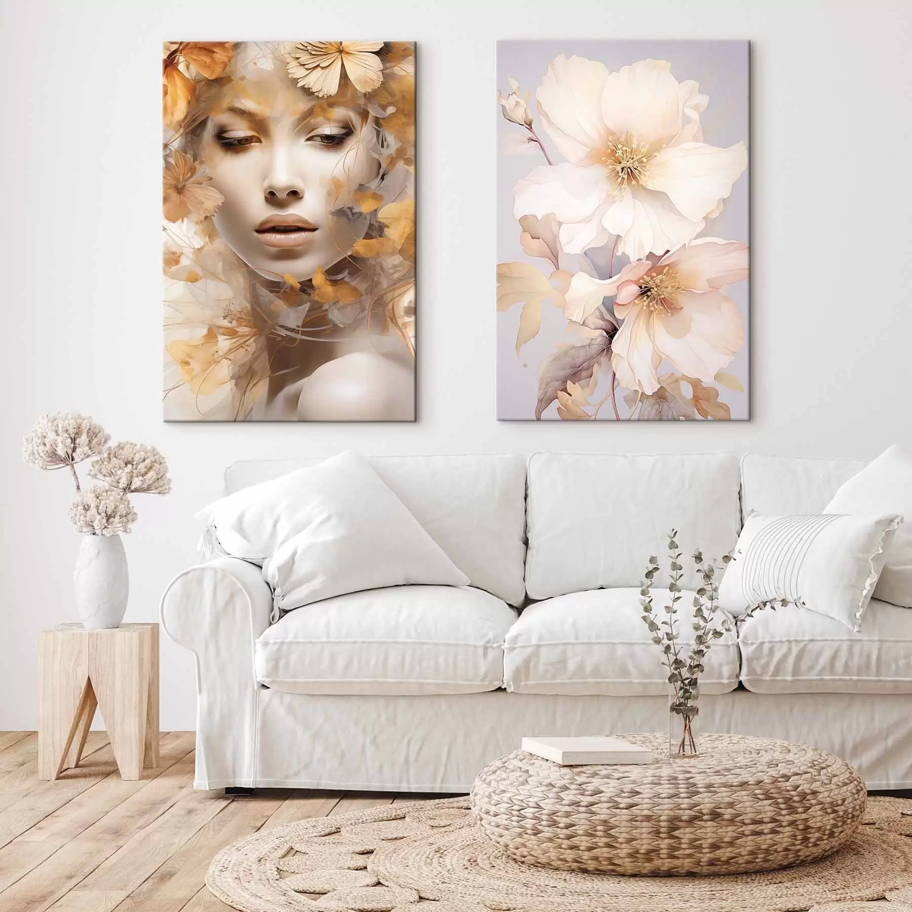 Картина Дівчина і ніжні квіти m01251