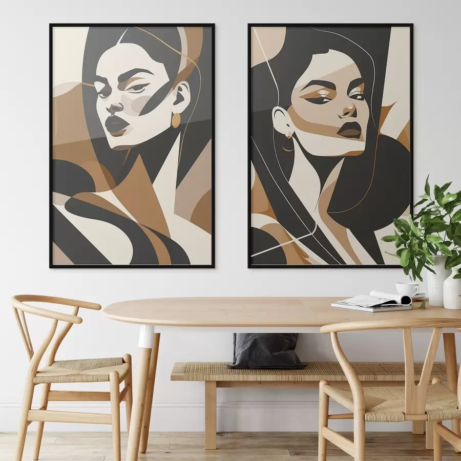 Картина Абстрактні жіночі портрети d01075