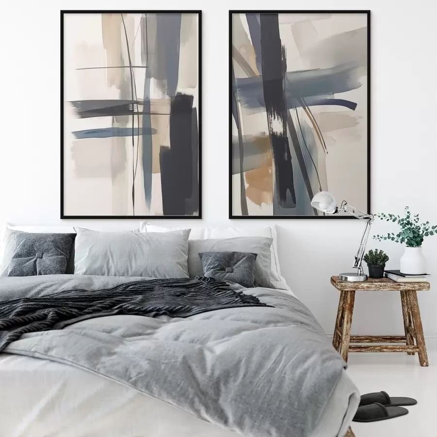 Картина Абстрактна імітація мазка пензлем d01076