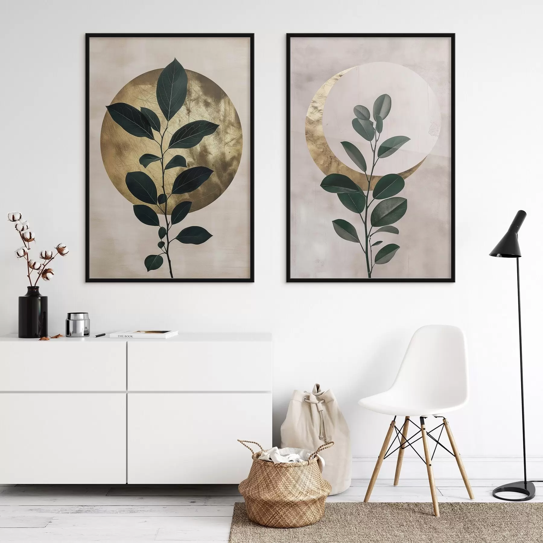 Картина Схід сонця і місяць d01139