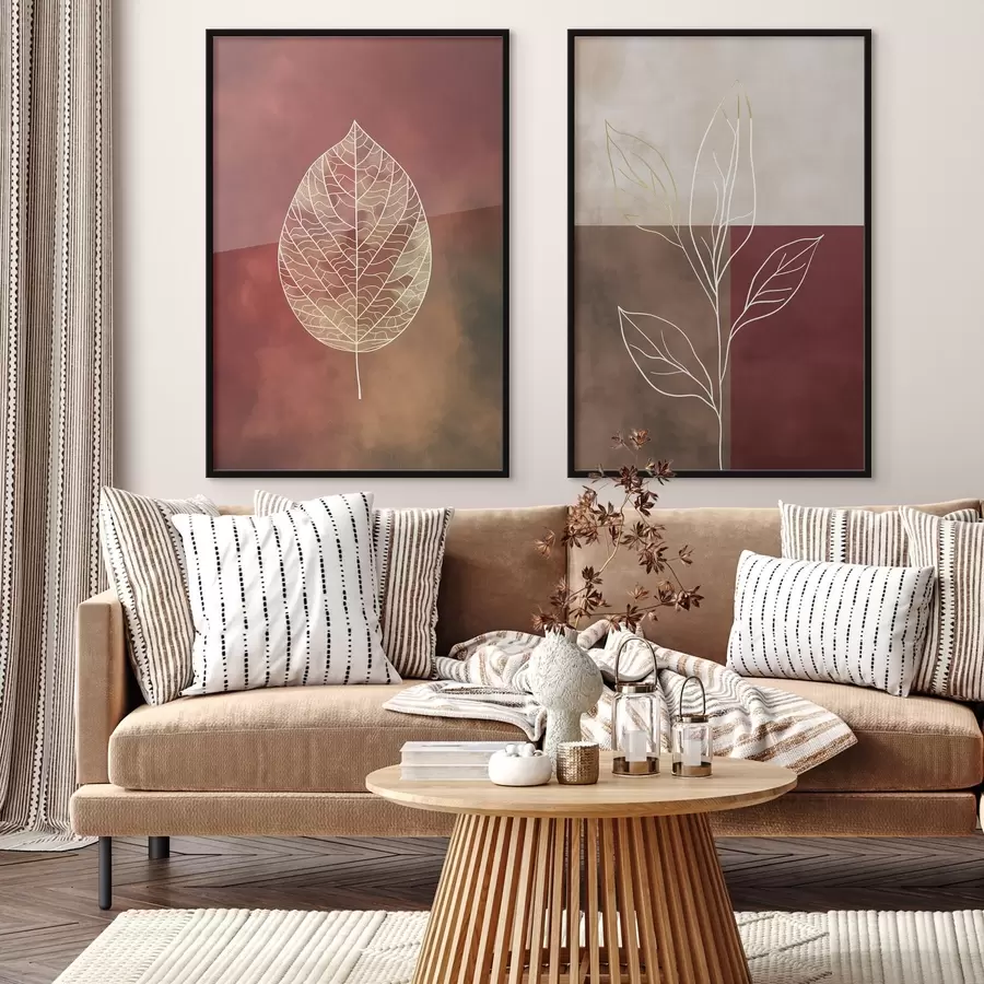 Картина листя d01140