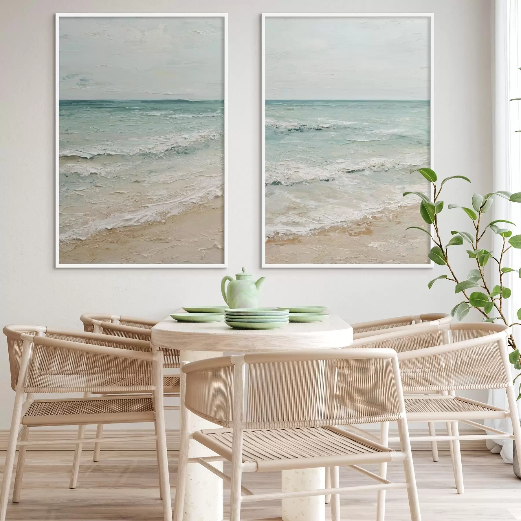 Картина морське узбережжя в стилі олійного живопису d01170