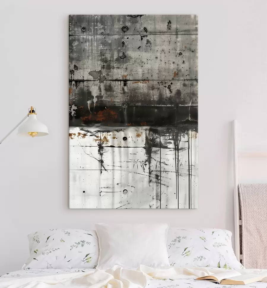 Картина Бризки фарби на бетонній стіні, імітація акварелі s47633