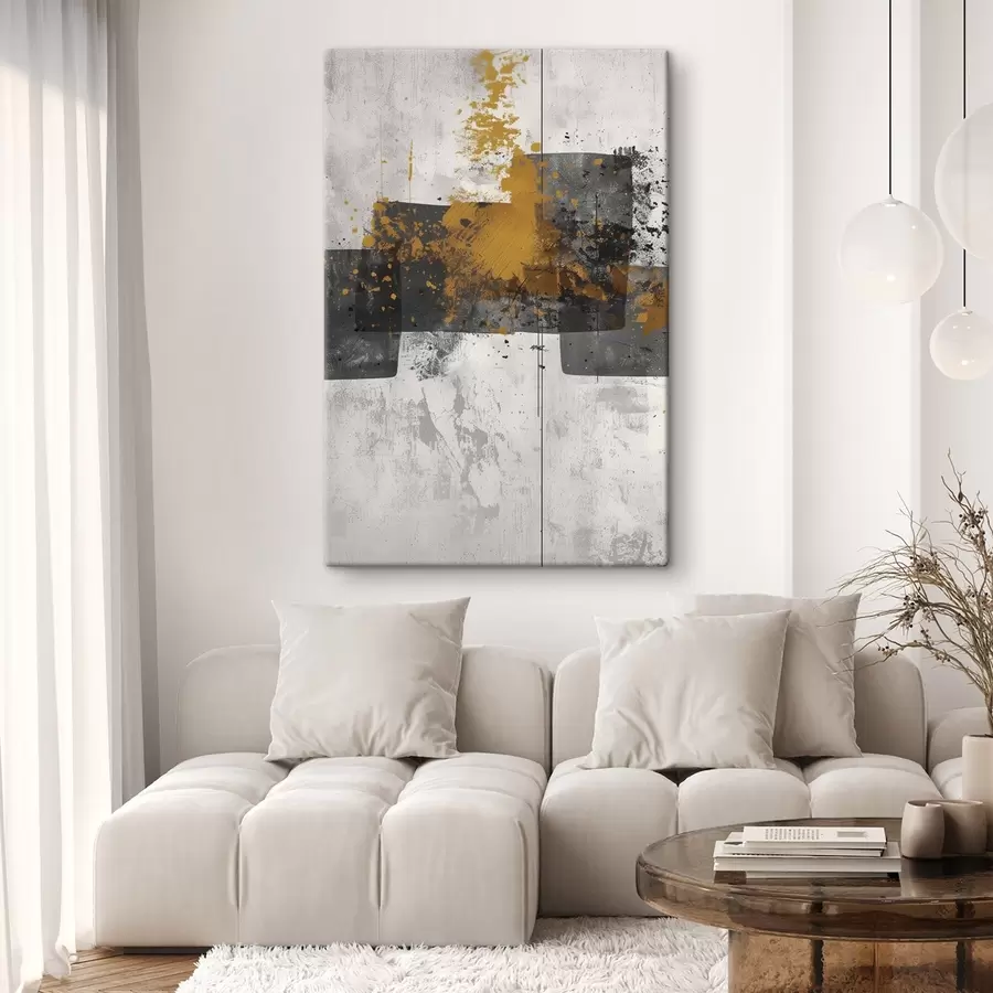 Картина Абстрактні фігури на бетонному тлі s47636
