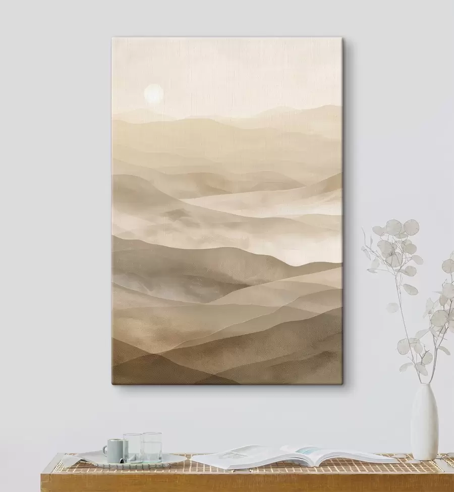 Картина Гори в світлих тонах, імітація акварелі s47638