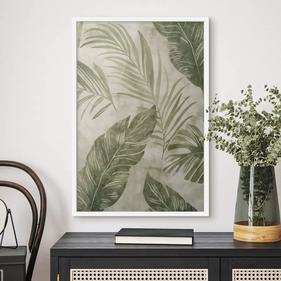 Картина Тропічні листя, імітація старого фону f47631