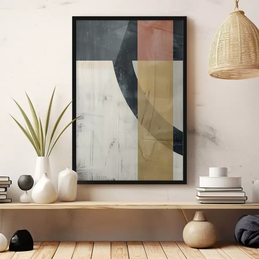 Картина Геометричні фігури на бетонному тлі f47634