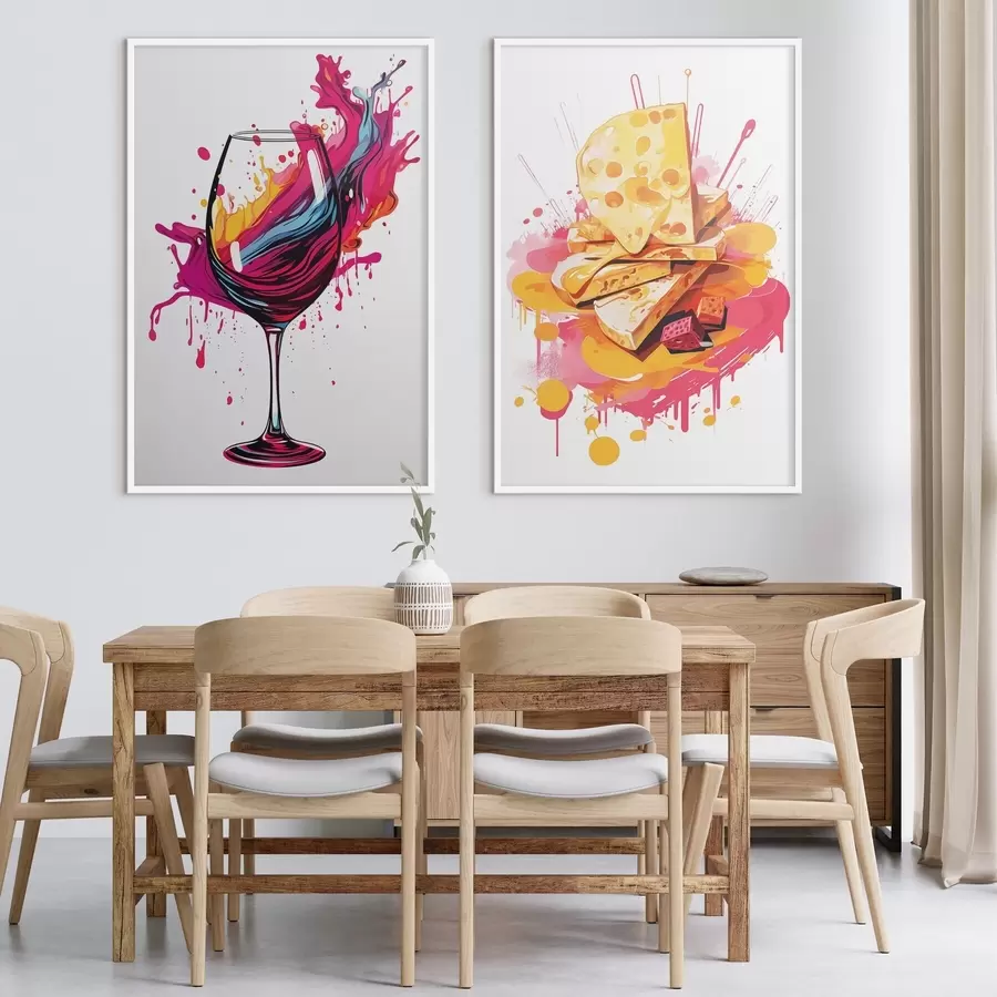 Картина Вино та сир d00551