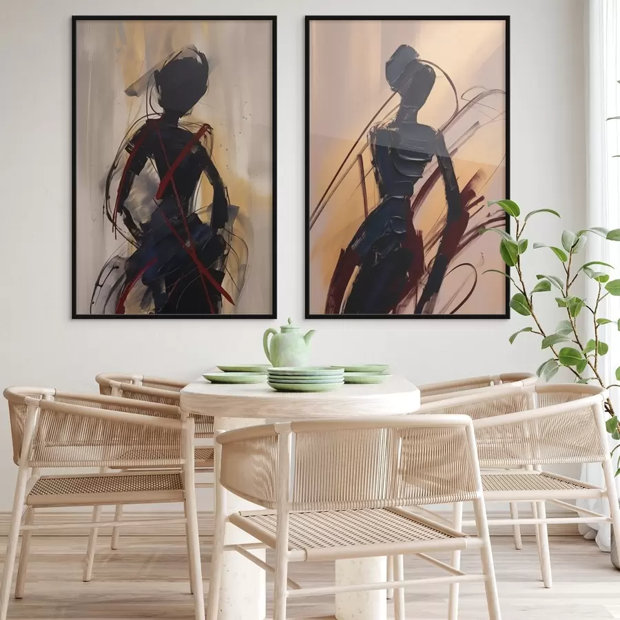 Картина Абстрактні силуети d01194