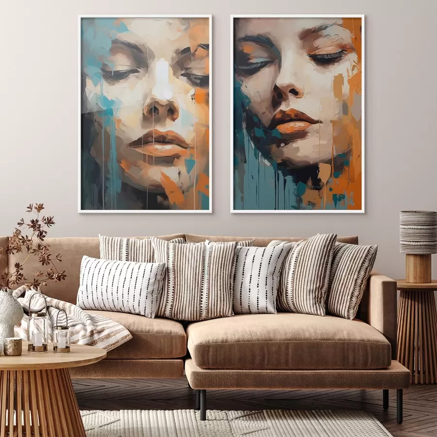 Картина Абстрактні портрети d01196