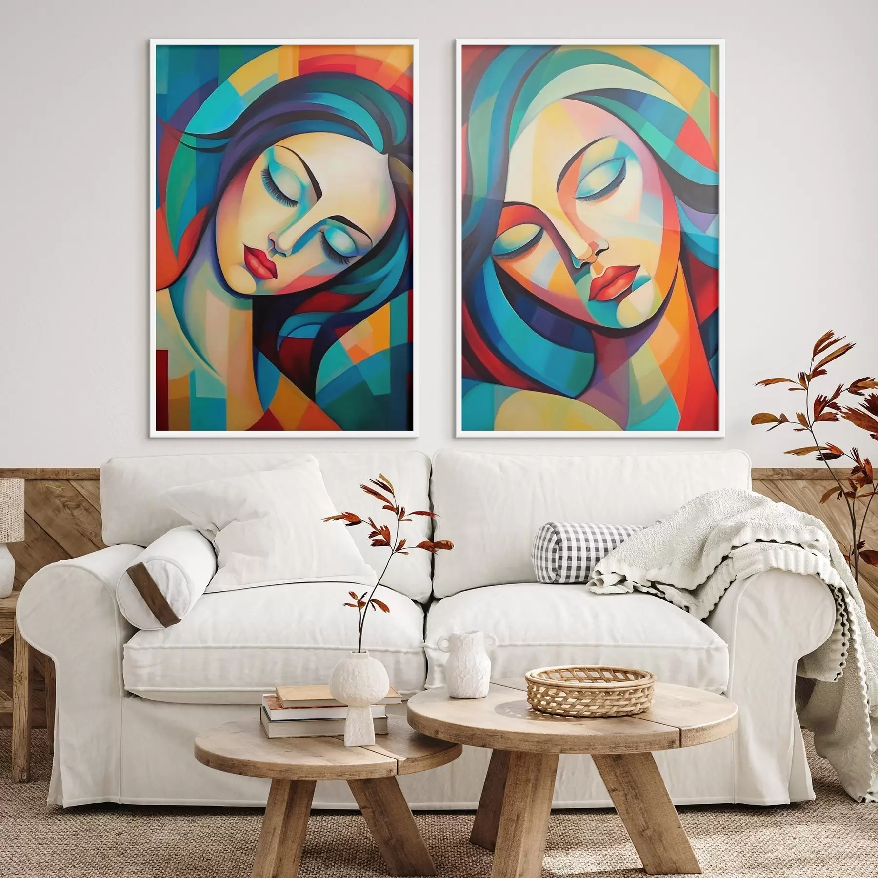 Картина Абстрактні портрети d01203