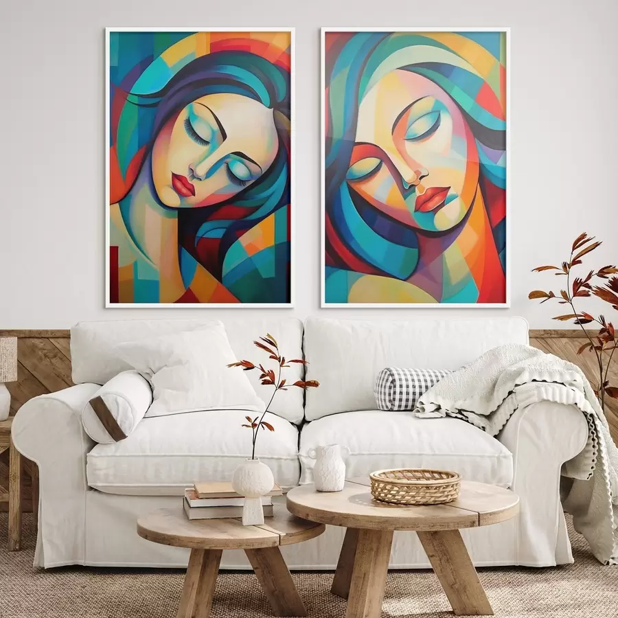 Картина Абстрактні портрети d01203