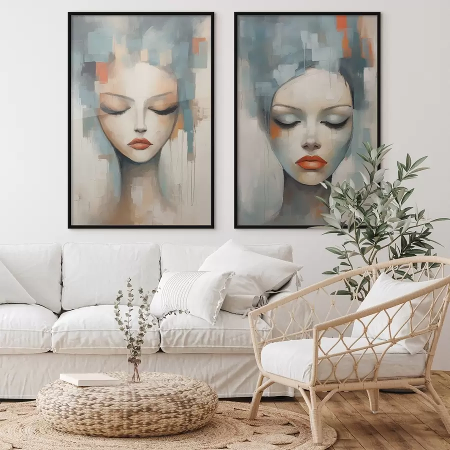 Картина Абстрактні портрети d01204