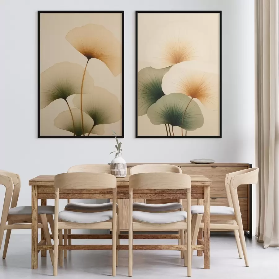 Картина Листя гінкго d01213