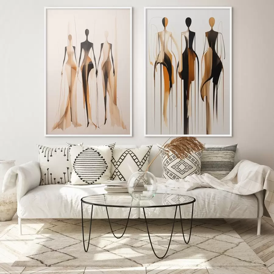 Картина Абстрактні силуети d01214