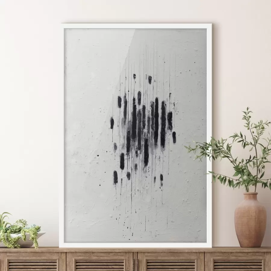 Картина Мінімалістичне мистецтво з виразними мазками та розмитими краями в сучасному стилі живопису f46957